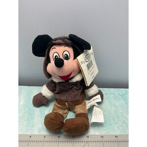 Disney‎ Parks Pilot Mickey Mouse Bean Bag Plush Aviator Outfit New with Tags